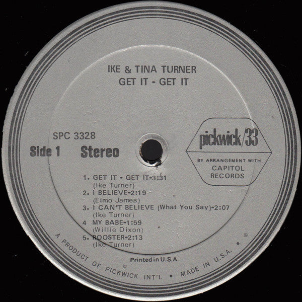 Ike & Tina Turner : Get It - Get It (LP, Album, RE)