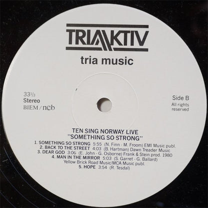 Ten Sing Norway : Something So Strong (LP)