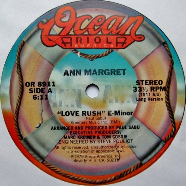 Ann Margret : Love Rush E-Minor (12")