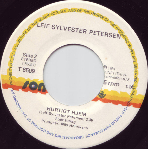 Leif Sylvester Petersen : Kom I Min Favn (7")