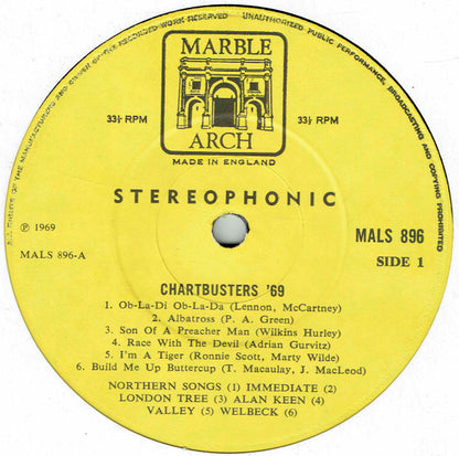 Unknown Artist : Chartbusters '69 (LP)