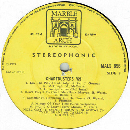 Unknown Artist : Chartbusters '69 (LP)