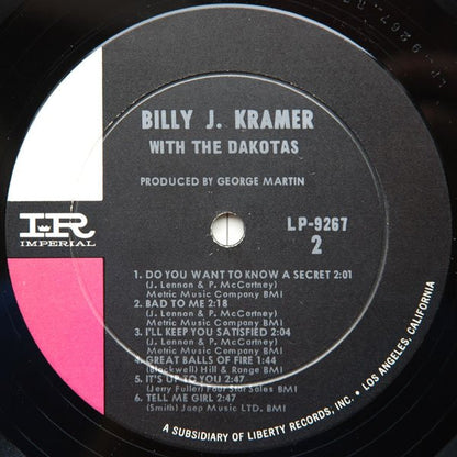 Billy J. Kramer & The Dakotas : Little Children (LP, Album, Mono, RP, Ind)