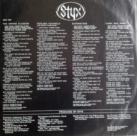 Styx : The Grand Illusion (LP, Album, 2nd)