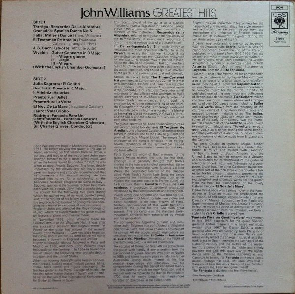 John Williams (7) : John Williams Greatest Hits (LP, Comp)