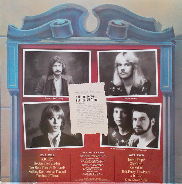 Styx : Paradise Theatre (LP, Album, Gat)