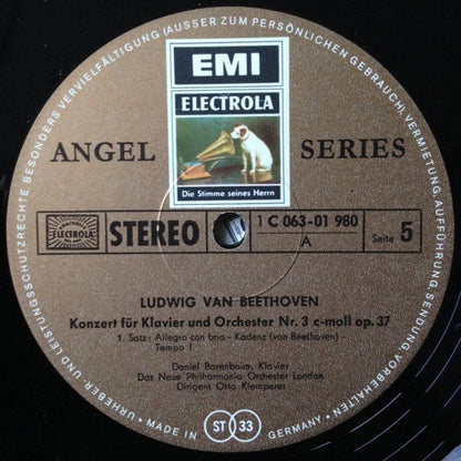 Ludwig van Beethoven / Daniel Barenboim ‧ Otto Klemperer ‧ New Philharmonia Orchestra : 3.Klavierkonzert (LP)