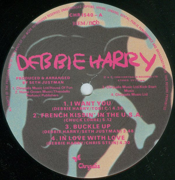 Deborah Harry : Rockbird (LP, Album, Pin)