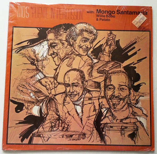 Tito Puente With Mongo Santamaria, Willie Bobo & Carlos "Patato" Valdes : Puente In Percussion (LP, Album, RE)