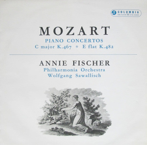 Wolfgang Amadeus Mozart -  Annie Fischer : Piano Concertos - C Major K.467; E Flat K.482 (LP, Mono)