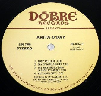 Anita O'Day : Anita O'Day (LP, Album)