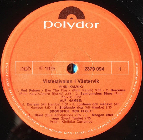 Various : Visfestivalen I Västervik (LP, Album)