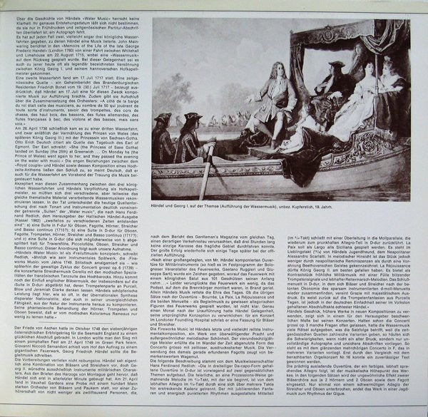 Georg Friedrich Händel, Collegium Aureum : Wassermusik / Feuerwerksmusik / Concerto F-dur (2xLP, Comp, Club, S/Edition)