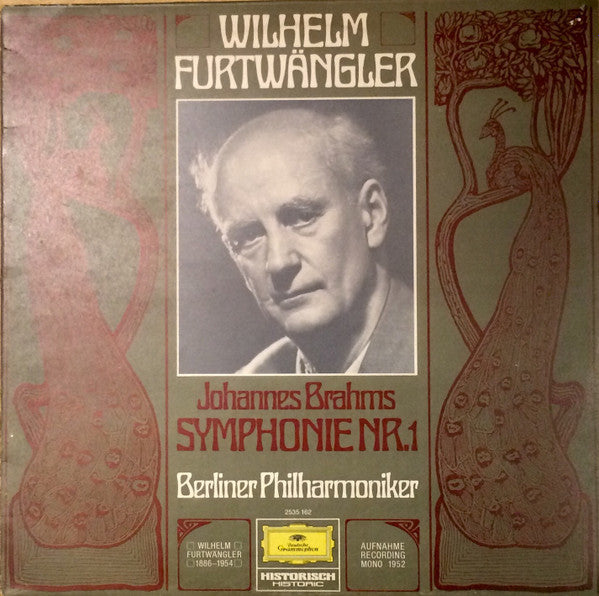 Johannes Brahms – Wilhelm Furtwängler, Berliner Philharmoniker : Symphonie Nr. 1 (LP, Mono)
