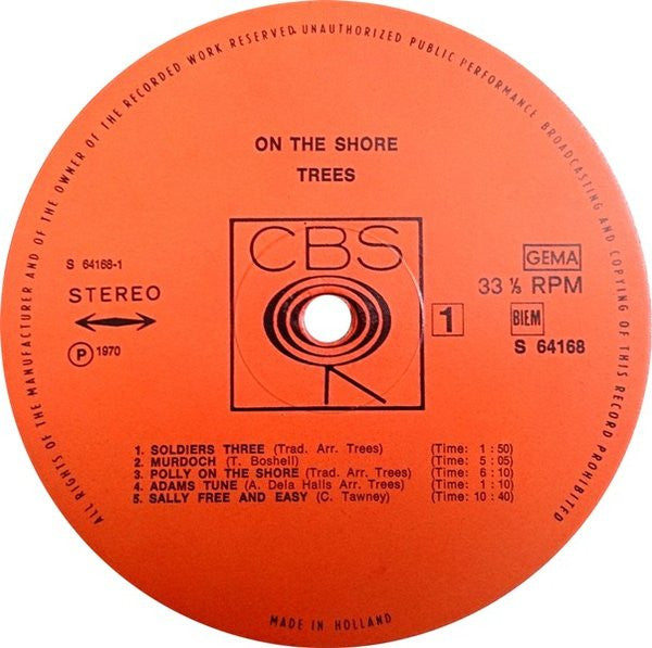 Trees (3) : On The Shore (LP, Album)