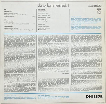 Carl Nielsen / Finn Høffding / Jørgen Bentzon, Den Danske Blæserkvintet : Dansk Kammermusik 1 (LP, Album)