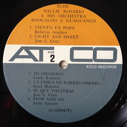 Willie Rosario Y Su Orquesta : Boogaloo & Guaguanco (LP, Album, Mono)