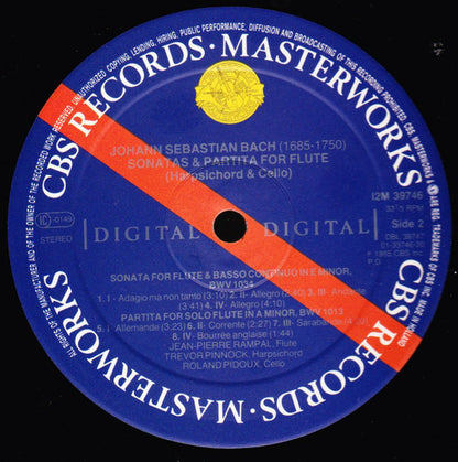 Johann Sebastian Bach - Jean-Pierre Rampal, Trevor Pinnock, Roland Pidoux : Sonatas For Flute (2xLP + Box, Album)