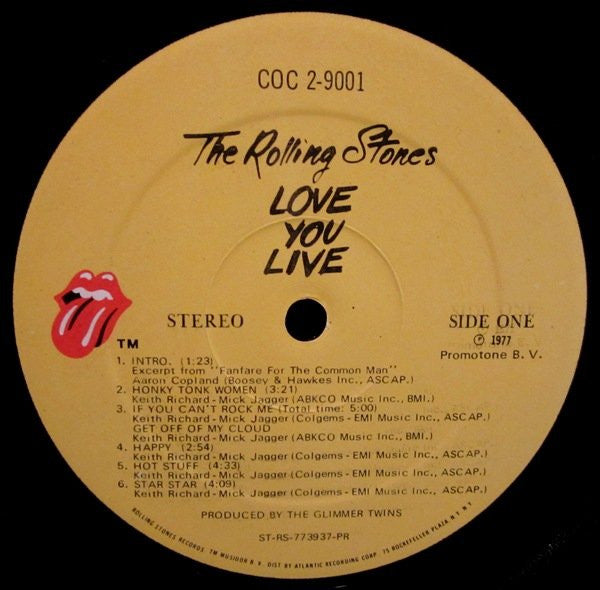 The Rolling Stones : Love You Live (2xLP, Album, Pre)