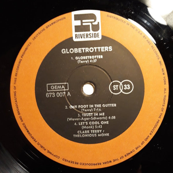 Clark Terry And Thelonious Monk : Globetrotters (LP, Album, RE, RM)