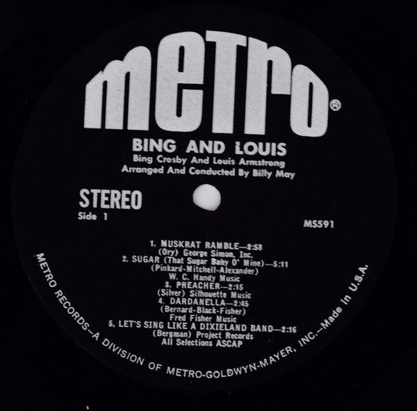 Bing Crosby And Louis Armstrong : Bing & Louis (LP, Album, RP)