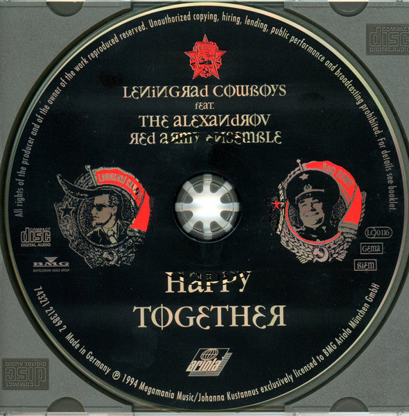 Leningrad Cowboys Featuring The Alexandrov Red Army Ensemble : Happy Together (CD, Album)