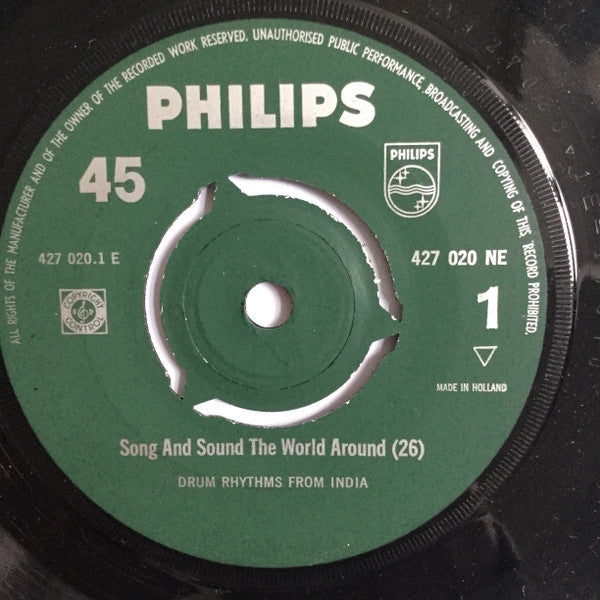 Unknown Artist : Drum Rhythms From India (7")