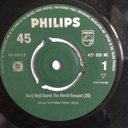 Unknown Artist : Drum Rhythms From India (7")