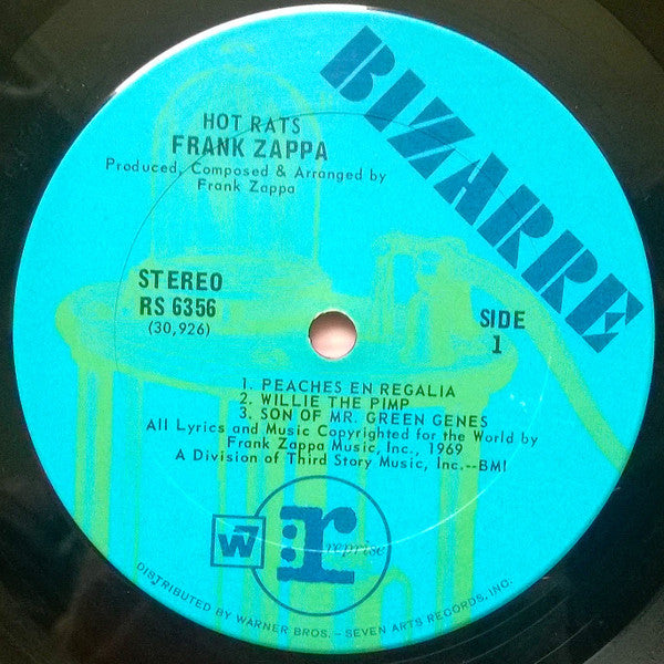 Frank Zappa : Hot Rats (LP, Album, Gat)