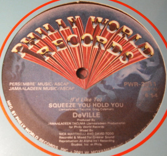 DeVille (2) : (I'd Like To) Squeeze You Hold You (12")