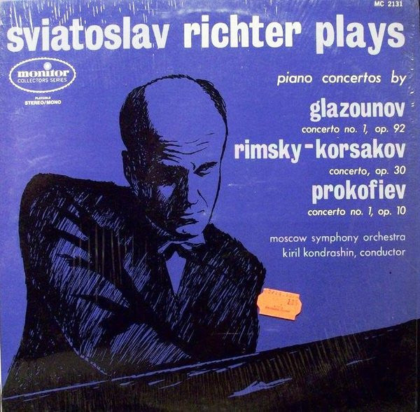 Sviatoslav Richter : Plays Piano Concertos By Glazounov, Rimsky-Korsakov, Prokofiev (LP)
