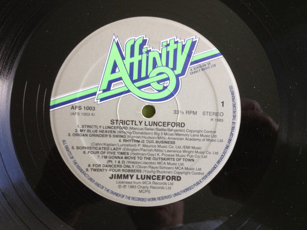 Jimmie Lunceford : Strictly Lunceford (LP, Comp)