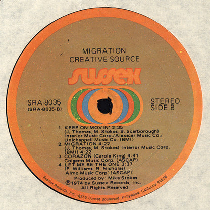Creative Source : Migration (LP, Album, Son)