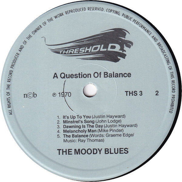 The Moody Blues : A Question Of Balance (LP, Album, RE)