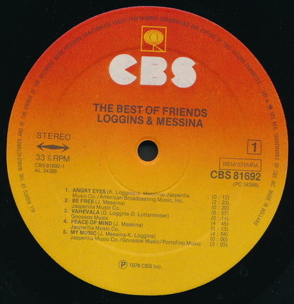 Loggins And Messina : The Best Of Friends (LP, Comp)