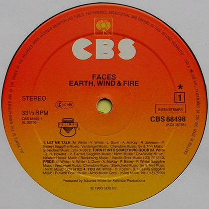 Earth, Wind & Fire : Faces (2xLP, Album, Gat)