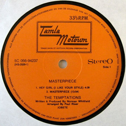 The Temptations : Masterpiece (LP, Album)