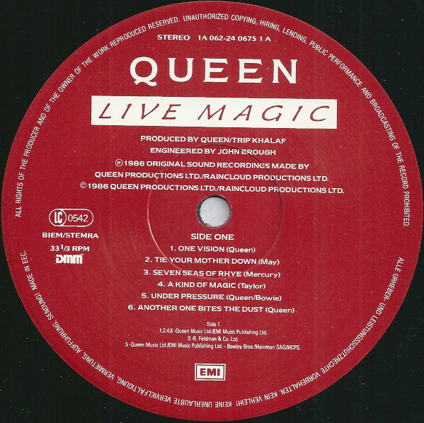 Queen : Live Magic (LP, Album, Gat)