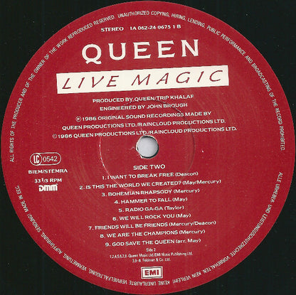 Queen : Live Magic (LP, Album, Gat)