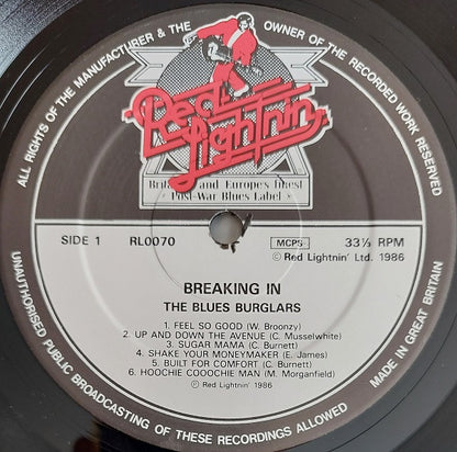 The Blues Burglars : Breaking In (LP, Album)