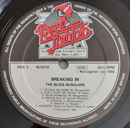 The Blues Burglars : Breaking In (LP, Album)