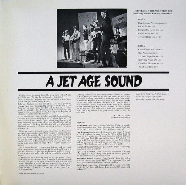 Jefferson Airplane : Bless Its Pointed Little Head / Takes Off (LP, Album, RE + LP, Album, RE + Comp, RE)