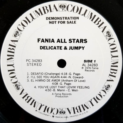 Fania All Stars : Delicate & Jumpy (LP, Album, Promo, Ter)