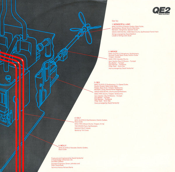 Mike Oldfield : QE2 (LP, Album, Por)