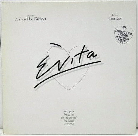 Andrew Lloyd Webber And Tim Rice : Evita (2xLP, Album, RE, Gat)