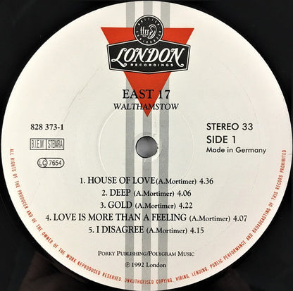 East 17 : Walthamstow (LP, Album)