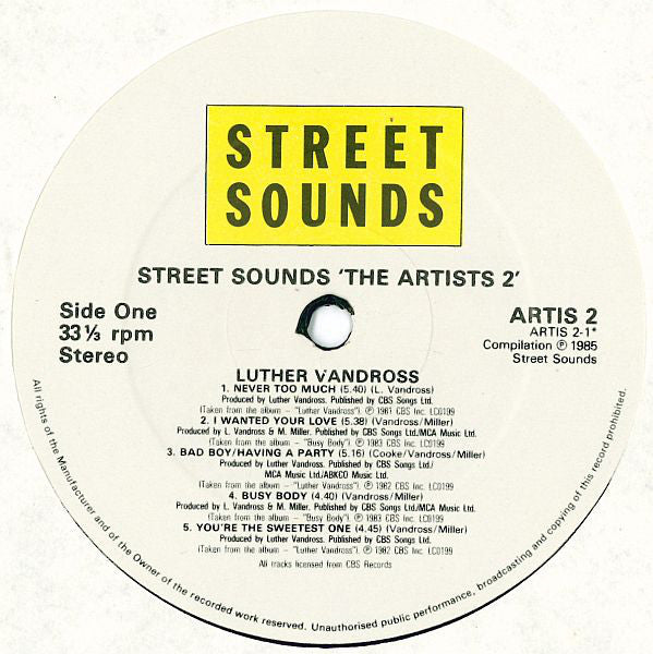 Various : The Artists Volume Two (2xLP, Comp)