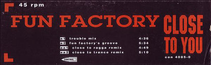 Fun Factory : Close To You (12")