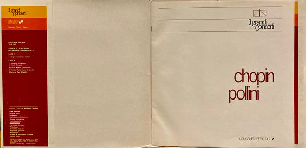 Frédéric Chopin, Maurizio Pollini : Concerto N. 1 In Mi Minore Op. 11 (LP, RE, Gat)