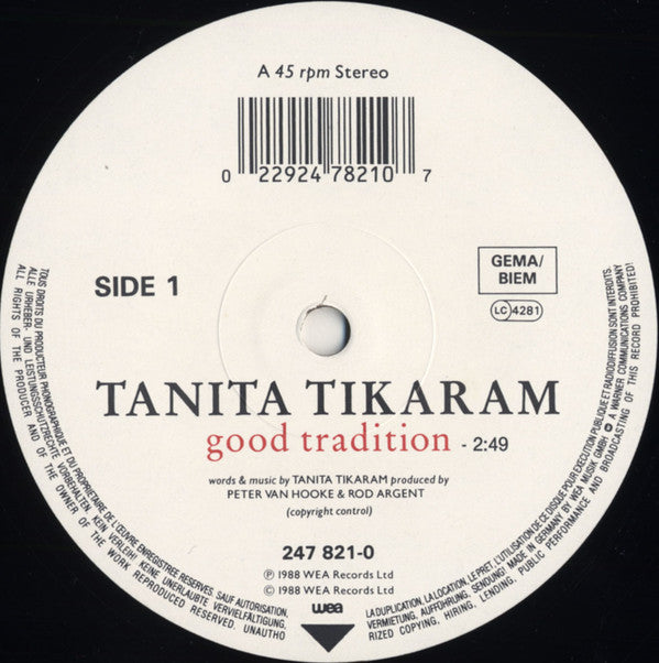 Tanita Tikaram : Good Tradition (12")